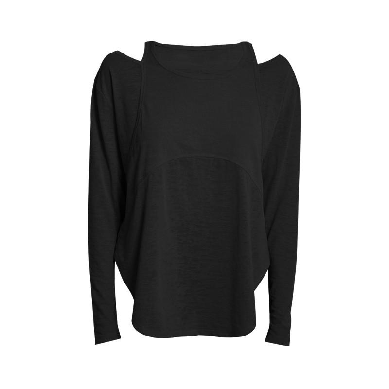 Womens Loose Fit Long Sleeve Quick-Dry Athletic Top Yoga Running Gym Fitness Autumn Winter
