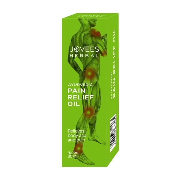 Jovees Herbal Pain Relief Oil 60 Ml For Joint Pain Muscle Back Knee Shoulder Relief Ayurvedic Formula