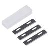 Scarnitore in Pelle 3 Lame Robusto Lega Multiuso Moderno Nero Portatile Leggero Coltello da Scarnitura in Pelle