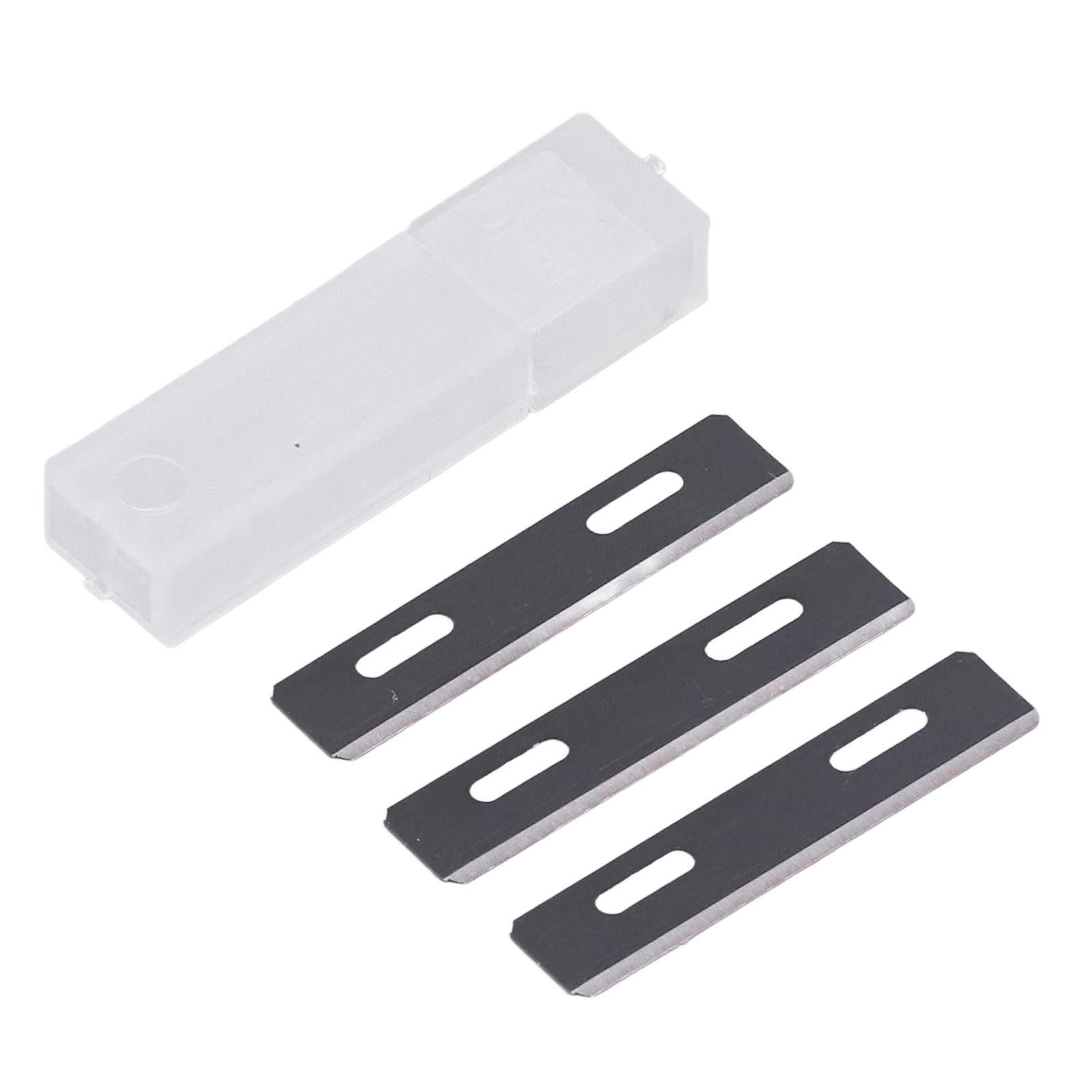 

Leather Skiver 3 Blades Sturdy Alloy Multipurpose Modern Black Portable Lightweight Leather Skiving Knife