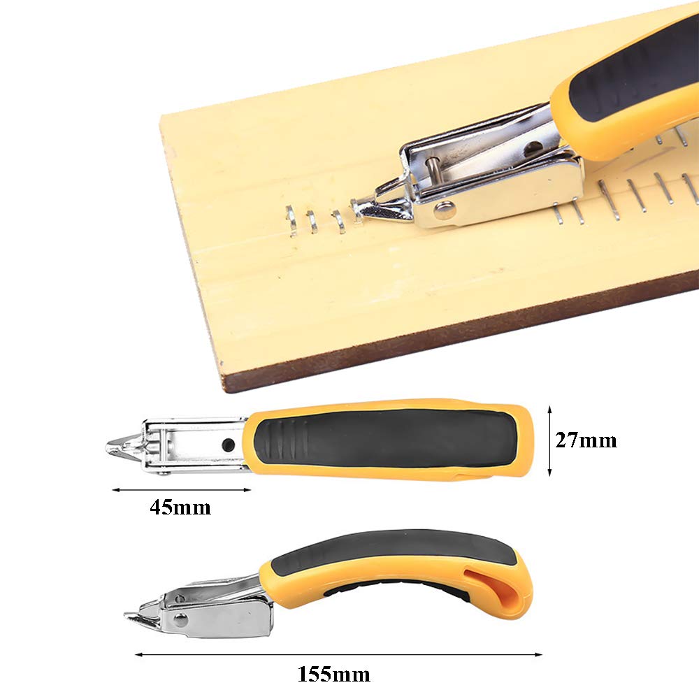 Odowalker Hand Nail Replacement Needle Capacity Power Cord Nail Gun for DIY with Staple Puller 3-in-1 Tacker, Gun, 3000-Piece (U-Shaped, T-Shaped),