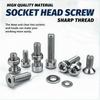 880pcs M2 M3 M4 M5 Cup Head Screws Bolts for Hardware Manufacturing Industry