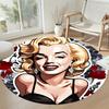 Marilyn Monroe Rond Vloerkleed Ontwerp voor Keuken Richt kamer Entree Studiekamer Antislip Rond Kleed Richt Kantoren in