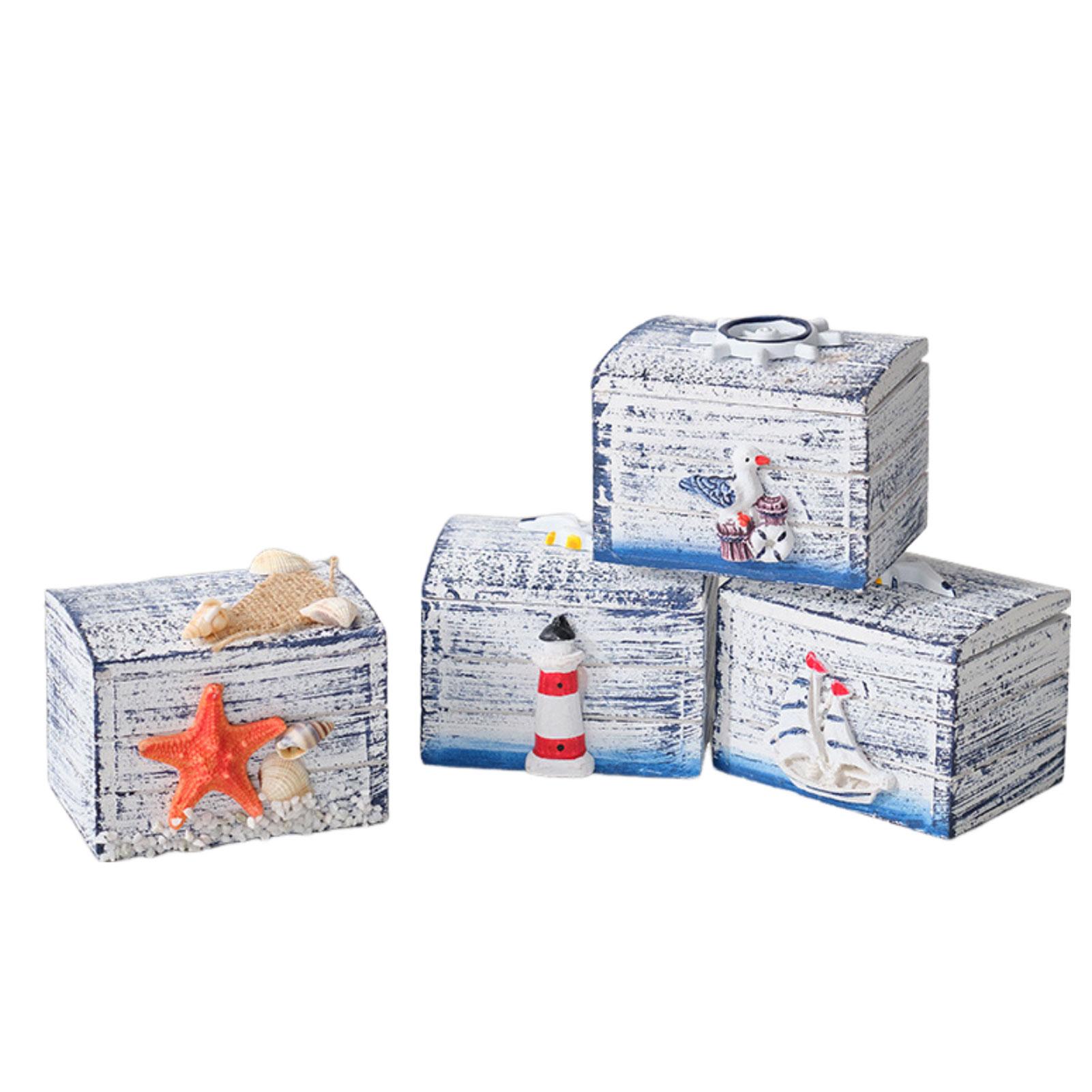 

Деревянная шкатулка для хранения ювелирных изделий в средиземноморском стиле, винтажный многоцелевой чехол для мелких предметов для органайзера для путешествий