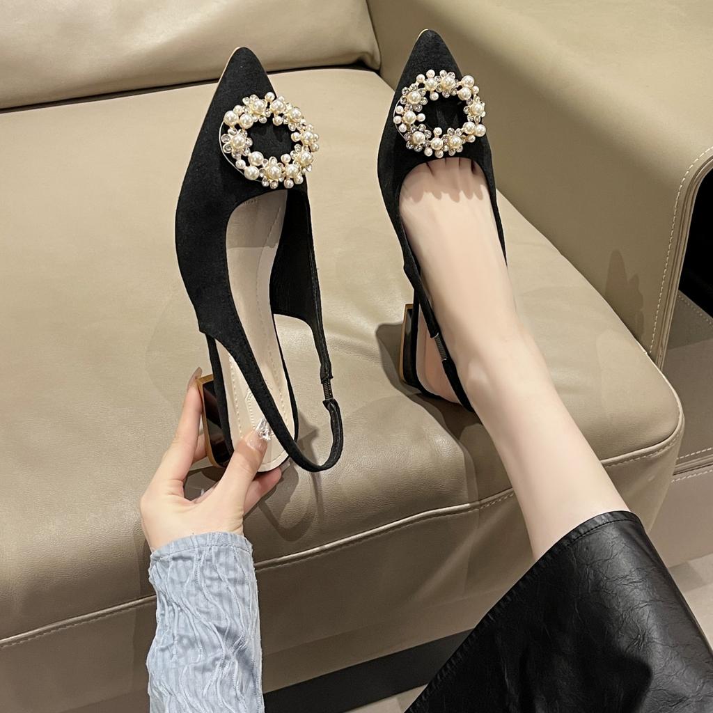 High-heeled Platform Sandals for Women, New Style Pointed-toe Single Shoes