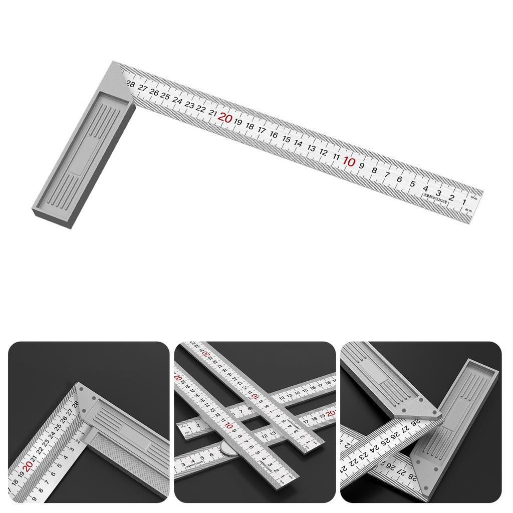 High Precise Measuring Tool Protractor Square Right Angle Ruler With Ergonomic Design For Carpentry Architects Students