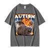Autism Funny Hyrax Meme Tee Shirt Men's Clothing Hip Hop Fashion Vintage T-shirt Unisex High Quality Cotton Short Sleeve T Shirt