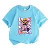 Kids Boys Girls 100% Cotton Crew Neck Short Sleeve T-Shirt, Funny Broken Bear Print 'Be Yourself' Humor Graphic Casual Soft Summer Tee for Children Da