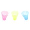 3Pcs LED Badminton Shuttlecocks Blue Yellow Pink Nylon Lighting Glow in The Dark Night Badminton