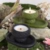 Stone Patterned Tray Candle Cup Mold Resin Casting Silicone Mold DIY Gypsum Cement Tray Silicone Resin Mold