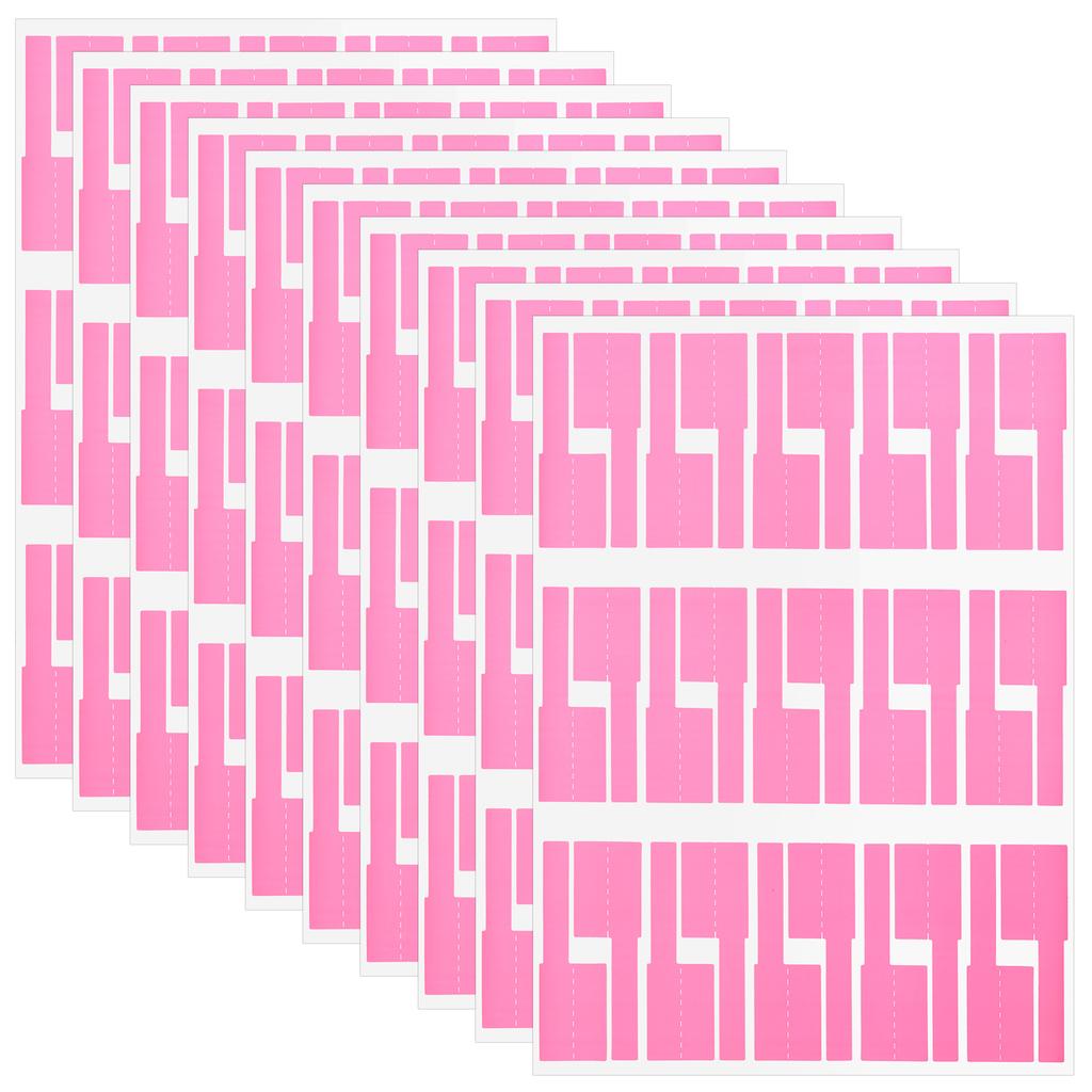 10Sheets/300Pcs Self-Adhesive Cable Labels Waterproof Wire Marking Ties Laser Printer Stickers Fiber Wire Labels Organizers Tag