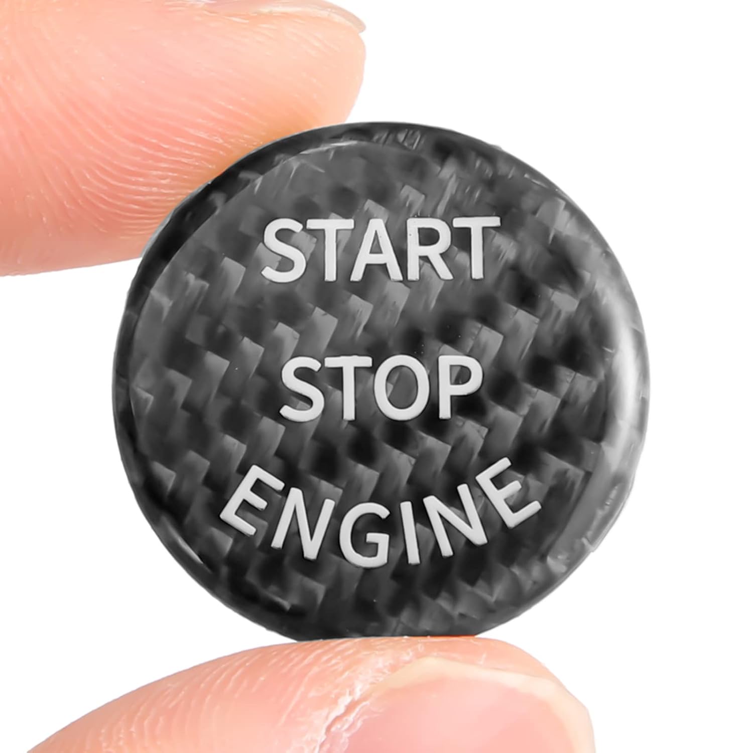 

Car Ignition Button Cover Carbon Fiber Black Engine Start Stop Button Cover Trim Compatible with BMW 325i 328i 525i 530i 535i X1 X3 X5 X6 Z4,Carbon чёрный
