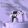 PlayVital Silikonhülle für PS5 Edge weicher Gummi-Schutz Skin für PS5 Edge Wireless inklusive Daumenstick Edition Mauve rutschfester Controller,