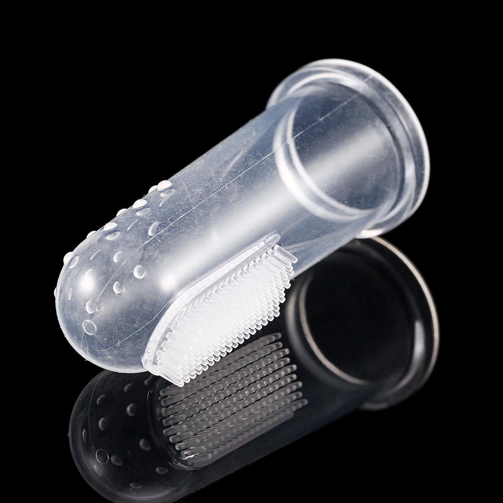 Silicone Soft Finger Toothbrush Teeth Rubber Clean Massage Brush For Baby Infant