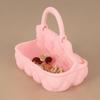 Solid Color Handbag Storage Basket Warm Style Handbag Design Jewelry Storage Basket Plaid Pattern Soft Desktop Storage Basket