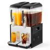 VEVOR Commercial Beverage Dispenser 2 Tanks 12 L / 12.7 QT Per Tank, Stainless Steel Juice Dispenser