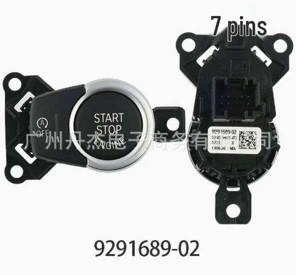 Compatible BMW Start-Stop Engine Switch Button, 7-Pin/10-Pin