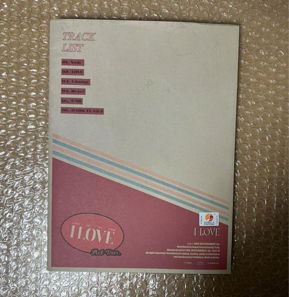 [USED] (G)I-DLE Gidle Album I Love Born Opened