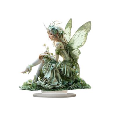 Green Angel and Fairy Decorations Indoor Fairy Decor Acrylic Sign Desktop Tabletop Decor Present
