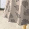Nappe ronde - EDEN - Feuillys - Ø 160 cm - PVC imperméable - Motif feuilles lin