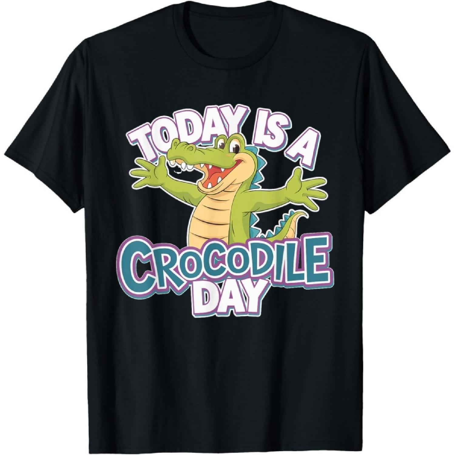 Детская футболка «Сегодня День Крокодила» _ Детская футболка с крокодилом(1) S