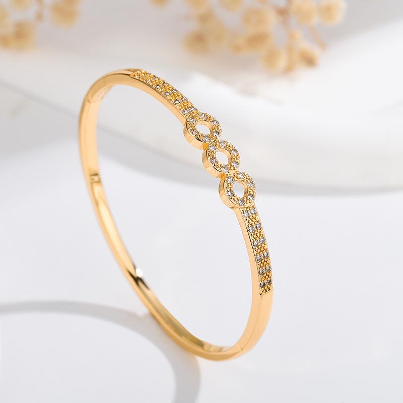 European and American style Seiko full diamond circle buckle bracelet personalized bracelet