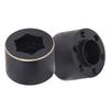 2pcs 1.9 2.2 Inch Wheel Hex Hub Widen Adapter Brass Black Wheel Rim Adapter for Remote Control Car 15mm / 0.6in