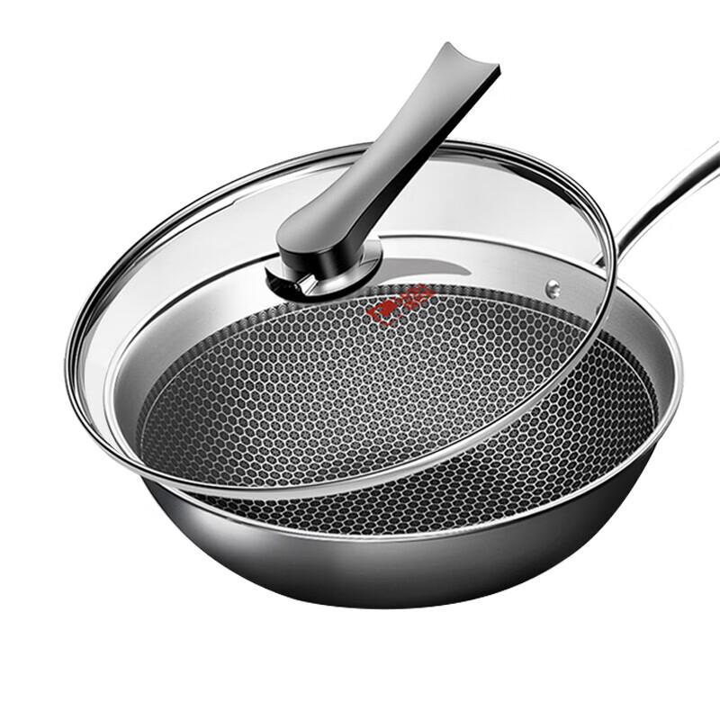 Kangbach Honeycomb 304 Stainless Steel Wok