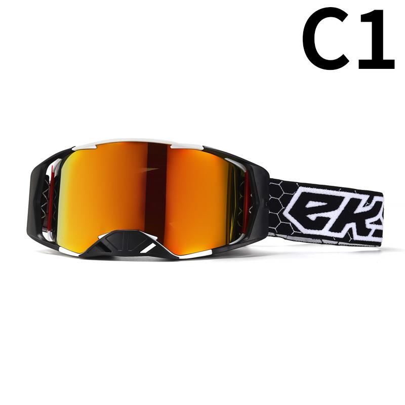 

Eks Motorcycle Goggles Motocross Glasses for Dirt Bike ATV MX MTB Ski Windproof Dustproof Anti Fog Unisex Protective