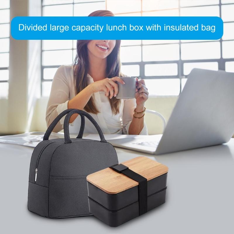 Use Friendly Picnics Lunch Organizers with Temperature Preserving Bag Large Capacity Lunch Box for Office School