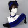 Cat Cosplay Costume Cat Ears Tail Choker Halloween Party Cat Ears Headband Tail