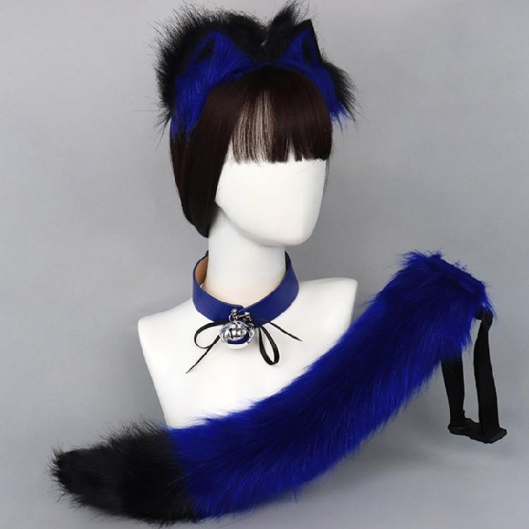 Cat Cosplay Costume Cat Ears Tail Choker Halloween Party Cat Ears Headband Tail