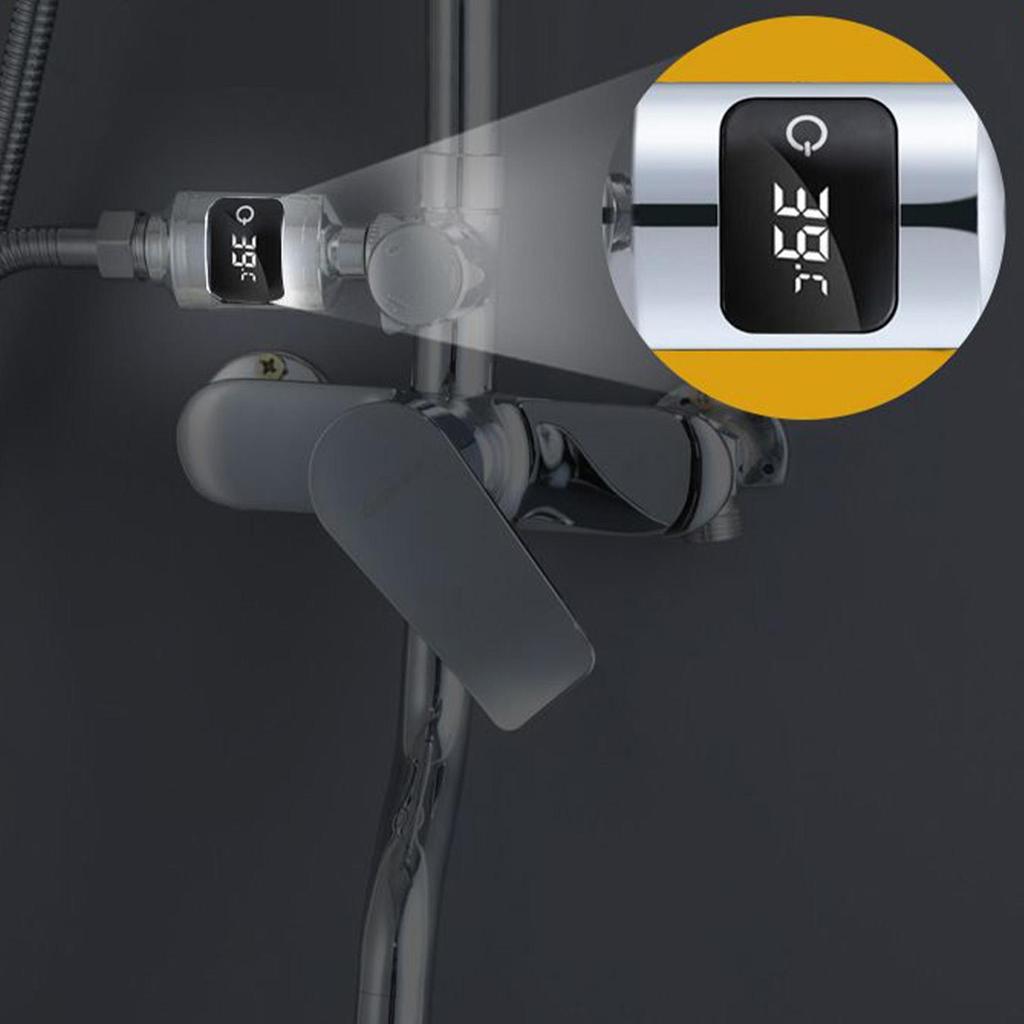 Shower Temperature Sensor Instant-Read Bath Gauge Sensor Shower Temperature Led Digital Display For Household Home Bathroom