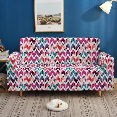 Colorful Pattern Non-Slip Elastic Sofa Cover, Universal All-Inclusive Supply In All Seasons, Multi-Color 3D Digital Magic Cover