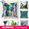 Nordic Fall Home Decor Autumn Throw Pillow Case Sofa Cushion Cover Modern 45X45Cm 45*45 50X50Cm 60X60 40X40Cm Plant Green Leaf