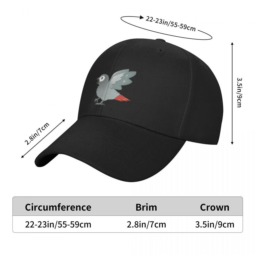 Happy African Grey Baseball Cap Vintage Anime Hat Golf Baseball For Men Women's
