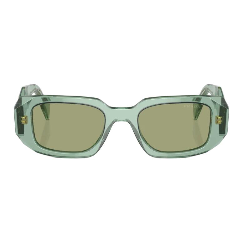 Prada Logo Design Irregular Shape Sunglasses Women sunglasses Green PR17WS11R10E