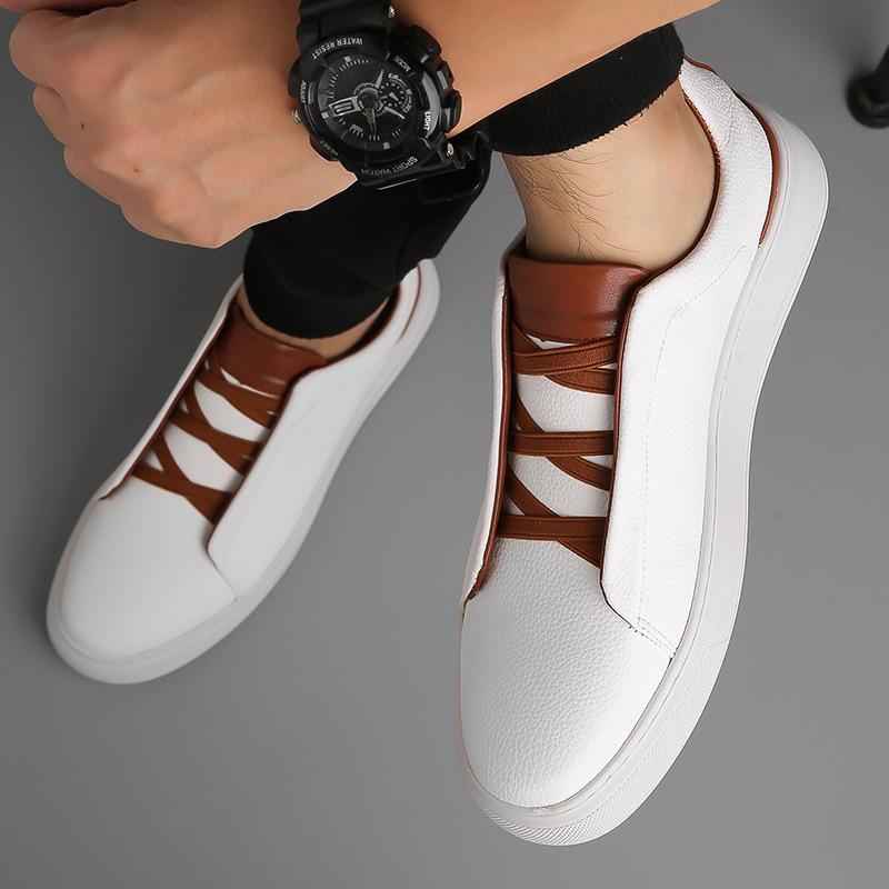 Sports Comfortable Board Shoes Series Low-top White Shoes Waterproof, Non-slip and Comfortable Versatile Lace-up Men's Shoes with Low-top Feet