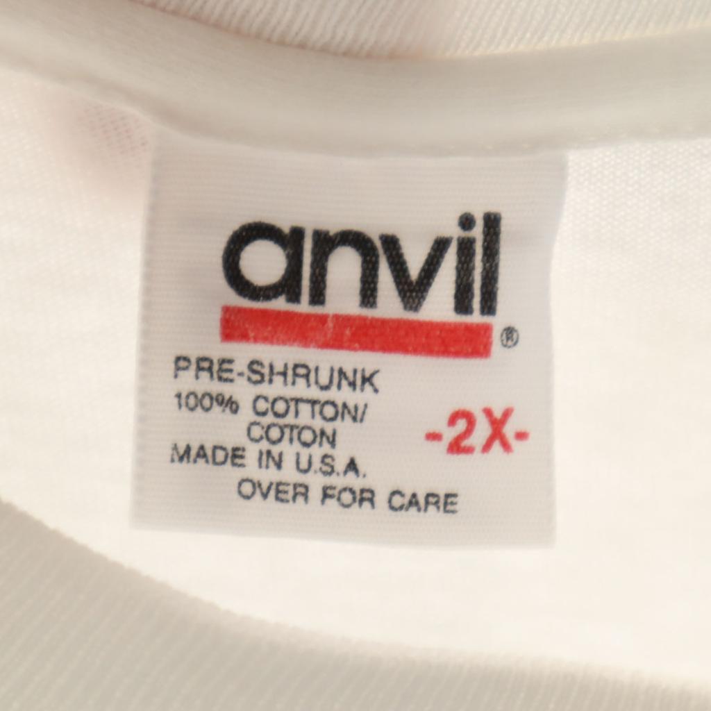 anvil 90s Old Human Eye made in USA Panda Print Short sleeve T-shirt Men's Used