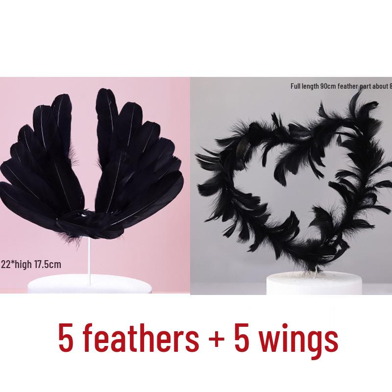 10 Anielskich Piórkowych Topperów i Ozdób na Tort