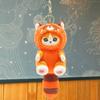 Creative Cute Cartoon Cat Keychain Pendant Cross-Dressing Doll Backpack Decoration Stuffed Animals Plush Playthings Keychains kid Presents