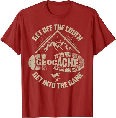Cooler Geocache Raus vom Sofa Rein ins Spiel Geschenk Unisex T-Shirt