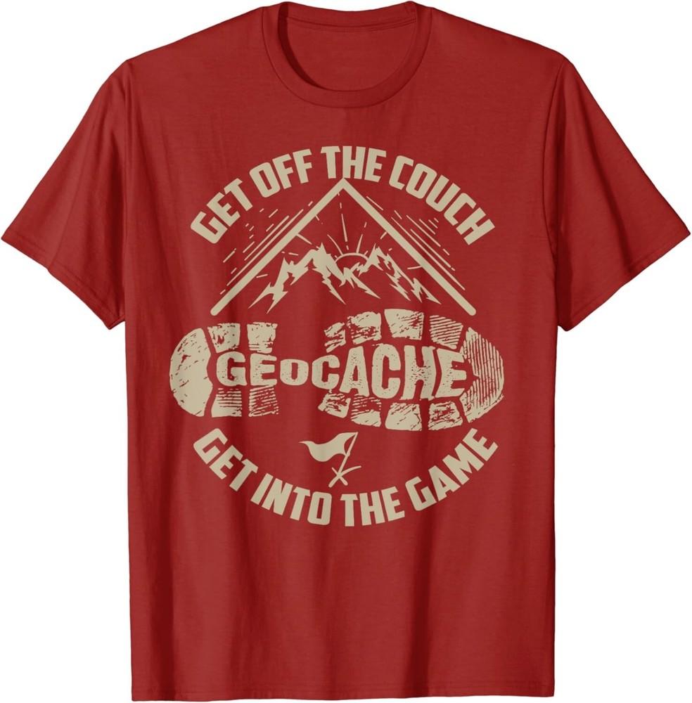 

Cool Geocache Get Off The Couch Get Into The Game Gift Unisex T-Shirt S
