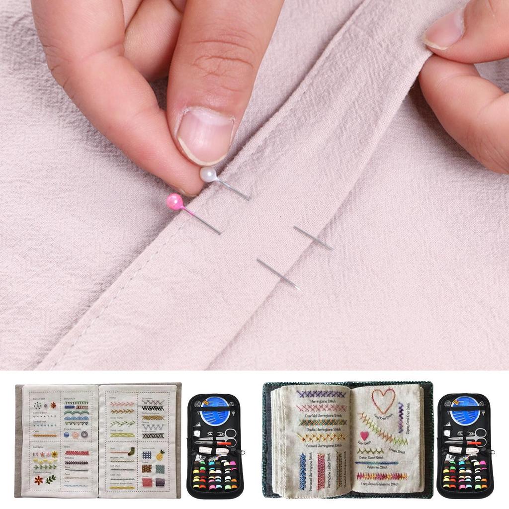 67 Pcs Embroidery Kit for Beginners with Patterns, Easy Sewing Starter Kit for Adults & Teens to Learn DIY Crafts