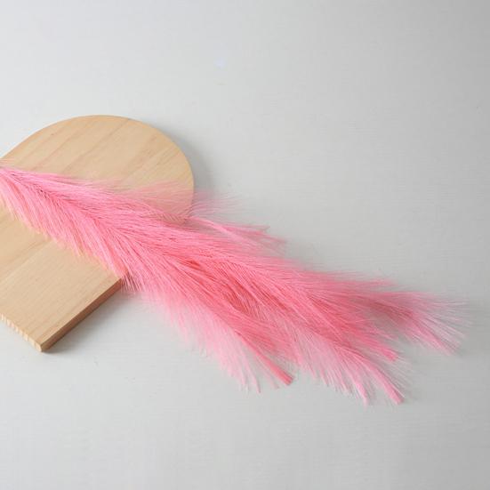 Colorful Faux Pampas Grass Non-Shedding Fluffy Artificial Bulrush 38.5" Tall Fake Reed Stems for Vase Filler Living Room Wedding Decoration