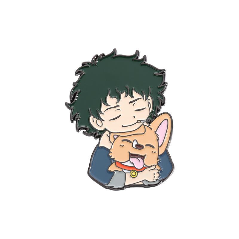 

Version Q Stylish Cartoon Character Brooch Vibrant Metal Pin Adorable Anime Collectible Item QHXZ1521