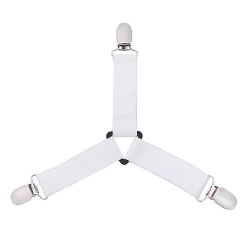 4pcs /Set Adjustable Sheet Suspenders Mattress Gripper Clips Triangle Bed Sheet Holders Fitted Sheet Clip For Bed Mattress Cover