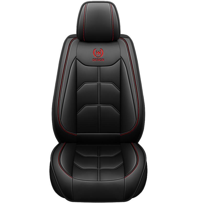 1pc Premium PU Leather Car Seat Covers for Front Driver & Passenger - Soft Foam Padding Universal Auto Seat Protection Cover