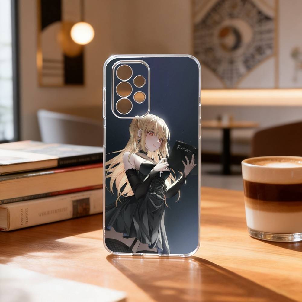 D-Death N-Note Misa Phone Case Transparent Silicone Soft For Samsung S25,S24,S21,S22,S23,S30,Ultra,S20,Plus,Fe
