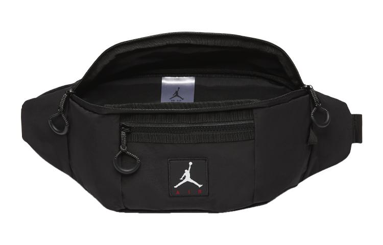 Jordan Cotton, Nylon, Polyester Shoulder Bag, Crossbody Bag, Sling Bag, Fanny Pack Regular Unisex Black DJ5645-010